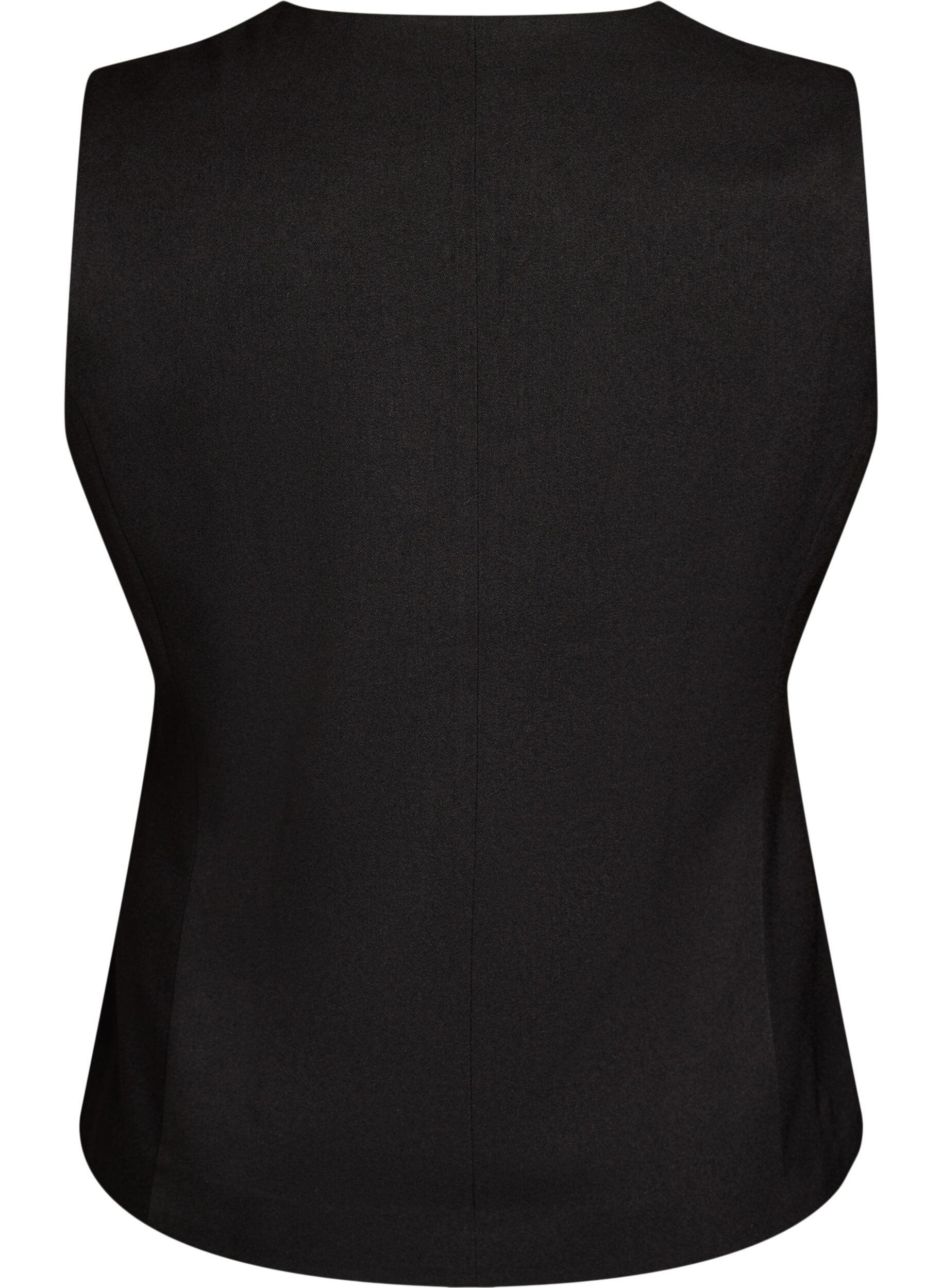 ZizziGilet avec fermeture &agrave; boutons, Noir, Packshot image number 1