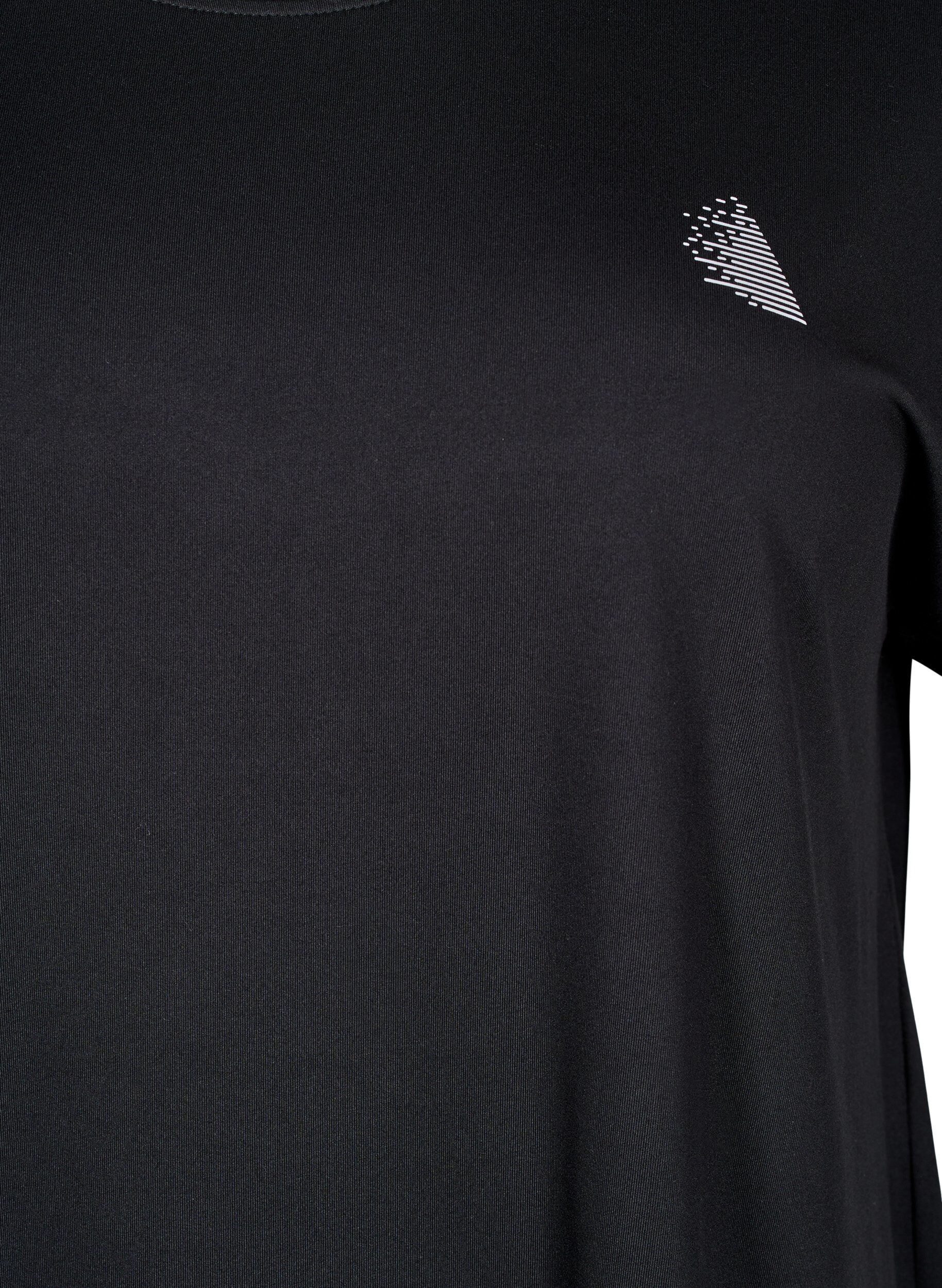 ZizziT-shirt long de sport, Noir, Packshot image number 2