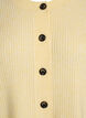 Cardigan en tricot côtelé avec boutons, Jaune clair, Packshot image number 2