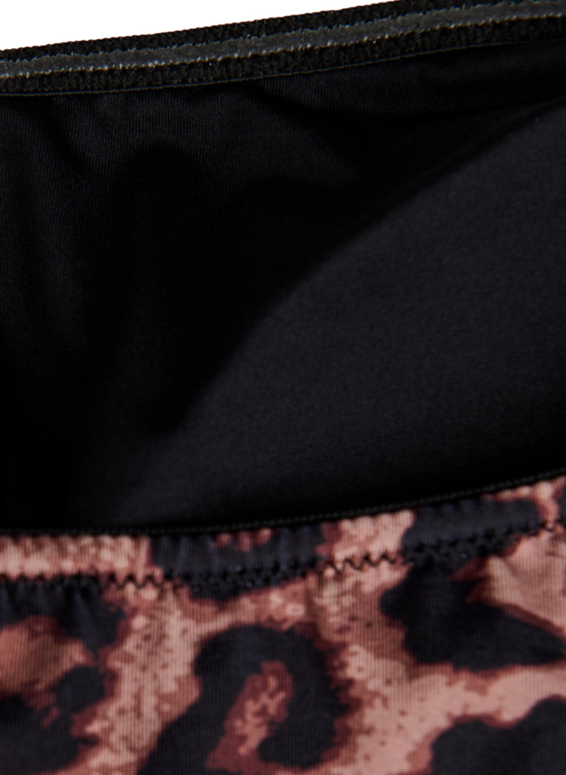 Zizzi Haut de bikini bandeau imprim&eacute; l&eacute;opard, Beige, Packshot image number 3