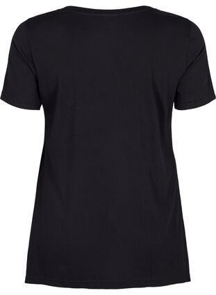 T-shirt en coton à manches courtes, Black LOVE, Packshot image number 1