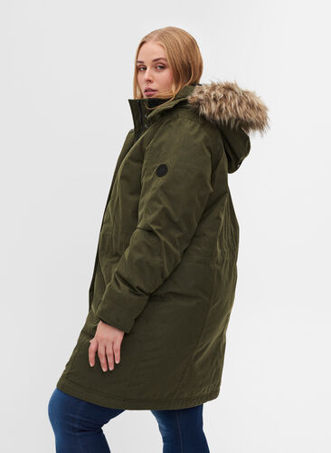 Veste d'hiver imperméable avec capuche amovible, Forest Night, Model image number 1