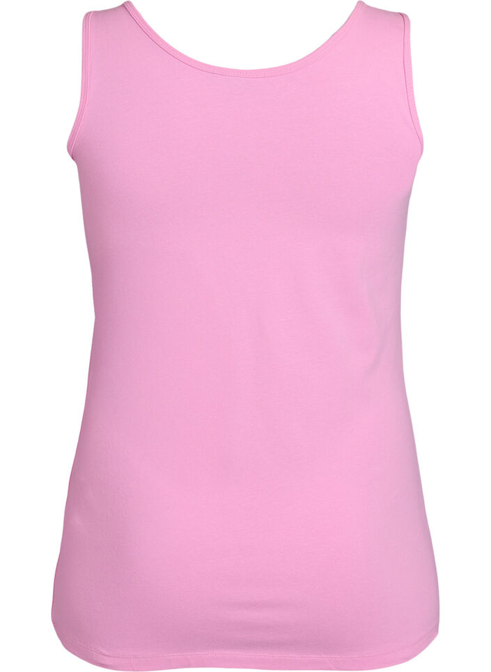 Haut uni Basic en coton, Rose, Packshot image number 1