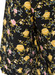 Blouse imprim&eacute;e en viscose avec manches 3/4, Noir, Packshot image number 3