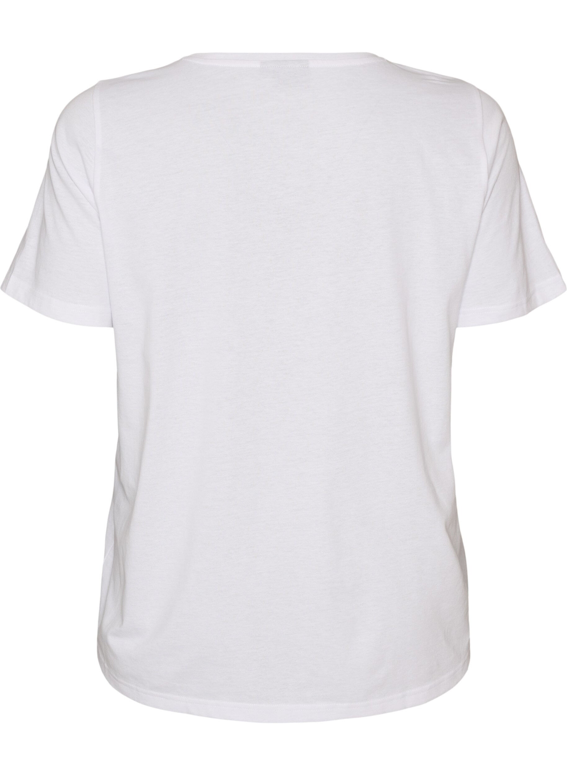 ZizziT-shirt imprim&eacute;, Blanc, Packshot image number 1