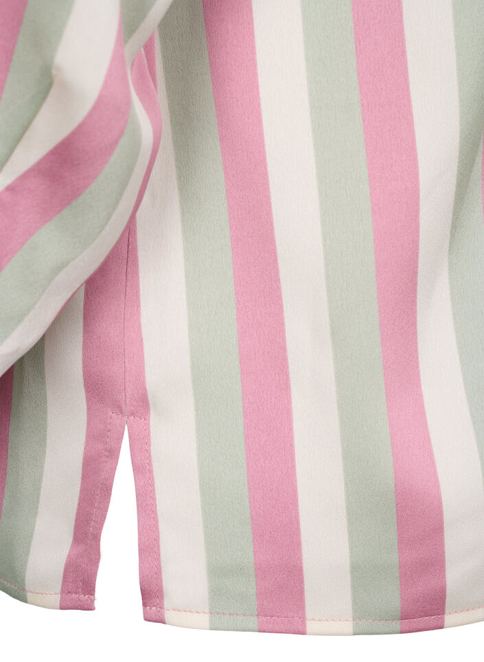 Chemises en satin rayé, Rose Stripe, Packshot image number 4