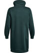 Robe sweat-shirt courte &agrave; col montant et poches, Vert fonc&eacute;, Packshot image number 1