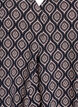 Robe &agrave; col en V en viscose, Bleu, Packshot image number 2