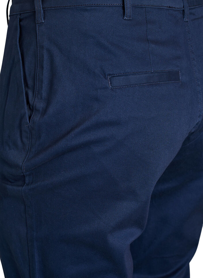 Chinos en coton, Bleu, Packshot image number 3