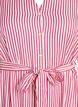 Robe-chemise longue jusqu&rsquo;aux chevilles avec ceinture &agrave; nouer et rayures, Rose, Packshot image number 2