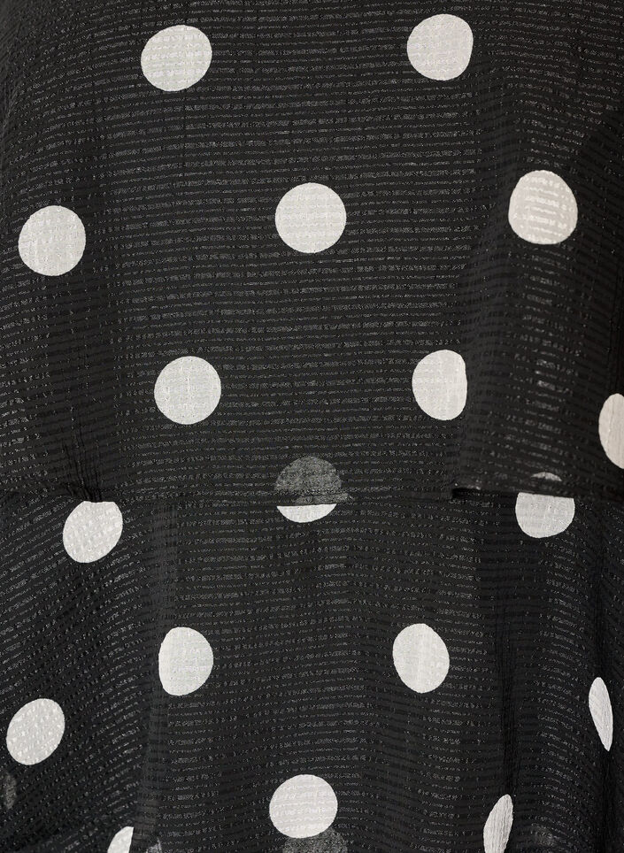 Top superpos&eacute; avec volants et fines bretelles, Noir, Packshot image number 2