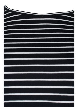 Lot de 2 T-shirt basiques en coton, Black/Black Stripe, Packshot image number 3