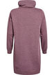 Robe sweat-shirt courte &agrave; col montant et poches, Bordeaux, Packshot image number 1