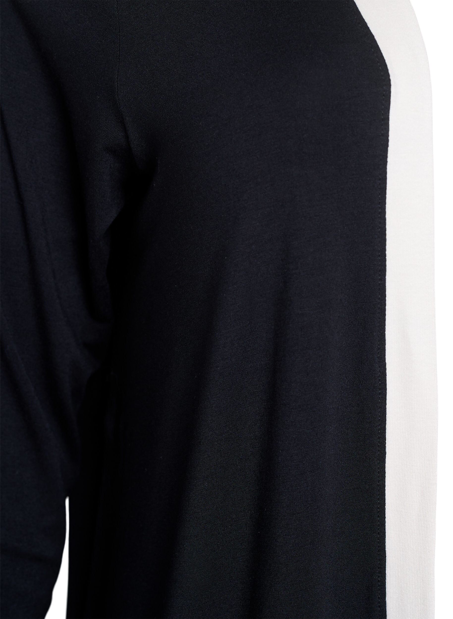 Zizzi Kimono court en viscose, Noir, Packshot image number 2