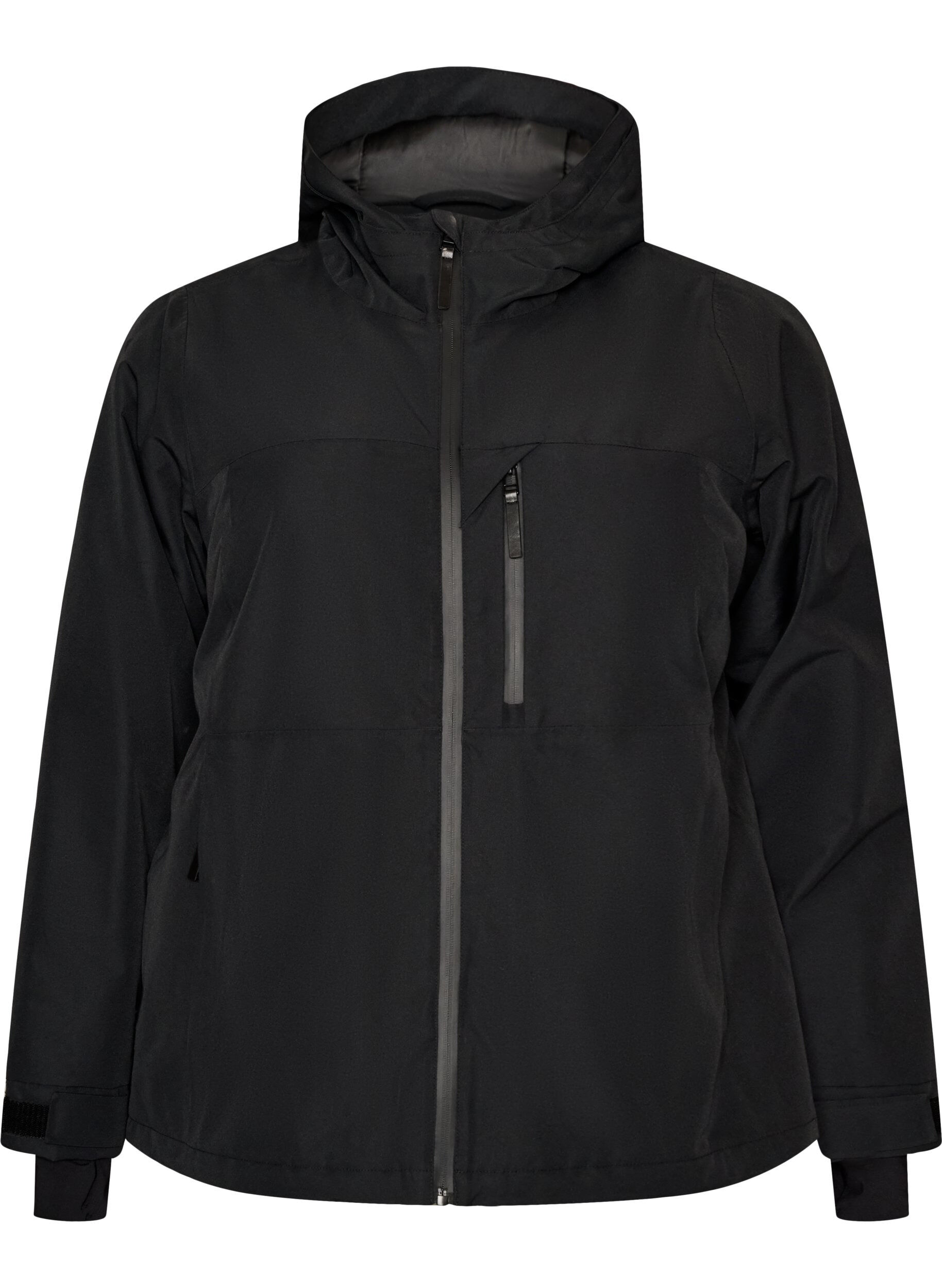Veste de ski avec capuche et poches zipp&eacute;es