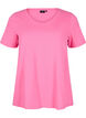 T-shirt basique en coton de couleur unie, Rose, Packshot image number 0