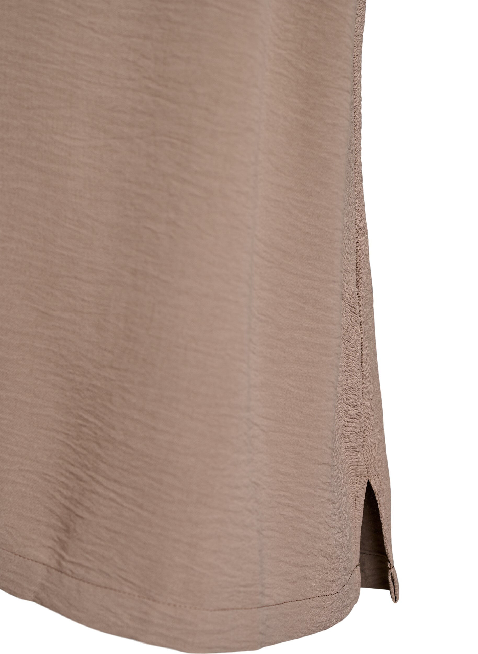 ZizziHaut sans manches effet froiss&eacute;, Marron, Packshot image number 3