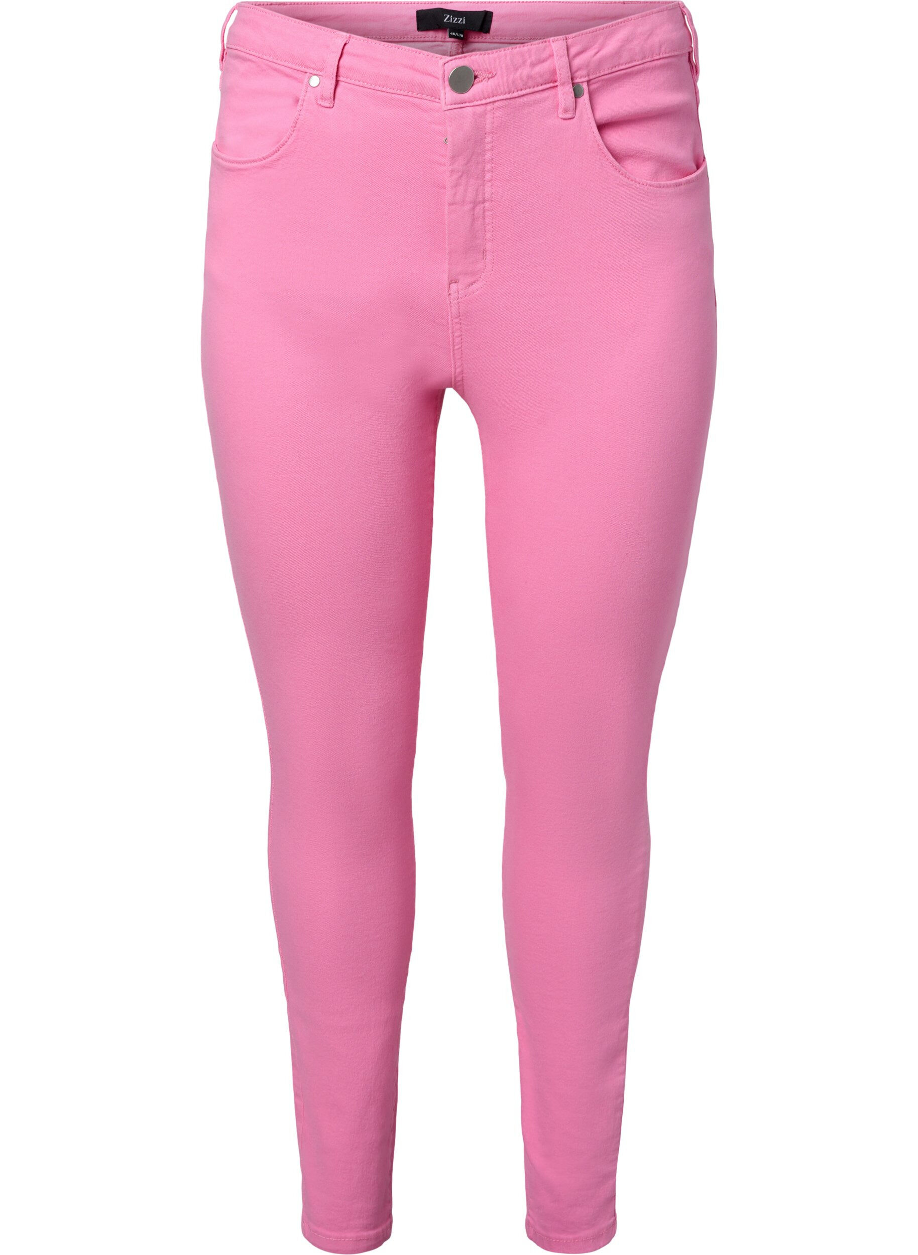 Zizzi Jeans Amy super slim avec taille haute, Rosebloom, Packshot image number 0
