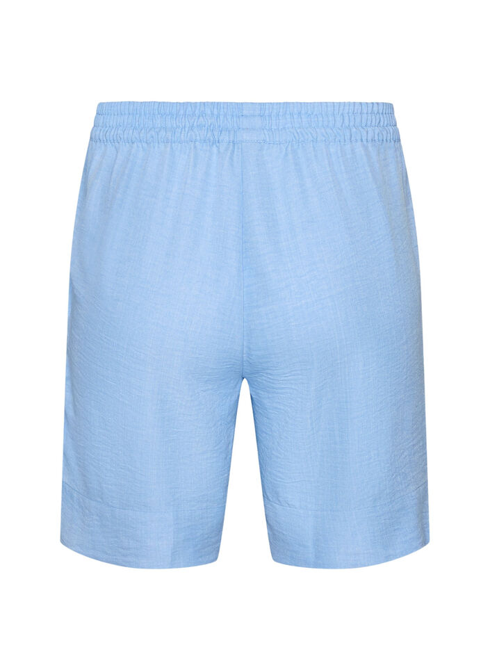 Short avec poches et taille haute, Bleu Clair, Packshot image number 1