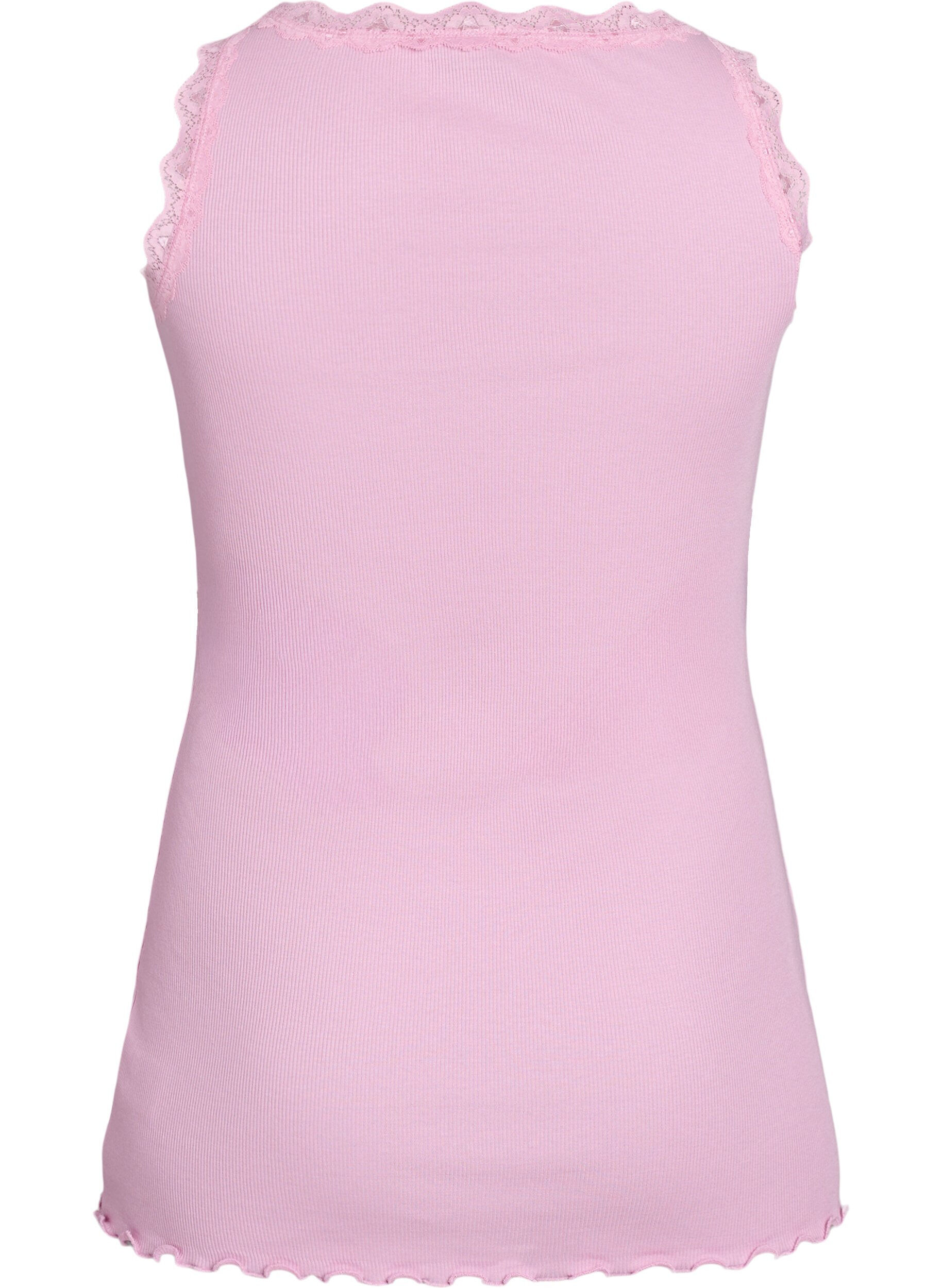 ZizziTop avec finitions en dentelle, Rose, Packshot image number 1