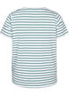 T-shirt en coton à rayures et encolure en V, B.White/SeaP.Stripes, Packshot image number 1
