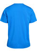 T-shirt basique en coton &agrave; col rond, Bleu, Packshot image number 1