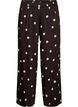 Pantalon en viscose &agrave; pois et &agrave; coupe ample, Marron, Packshot image number 0