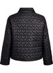Veste l&eacute;g&egrave;rement matelass&eacute;e &agrave; surpiq&ucirc;res d&eacute;coratives, Noir, Packshot image number 1