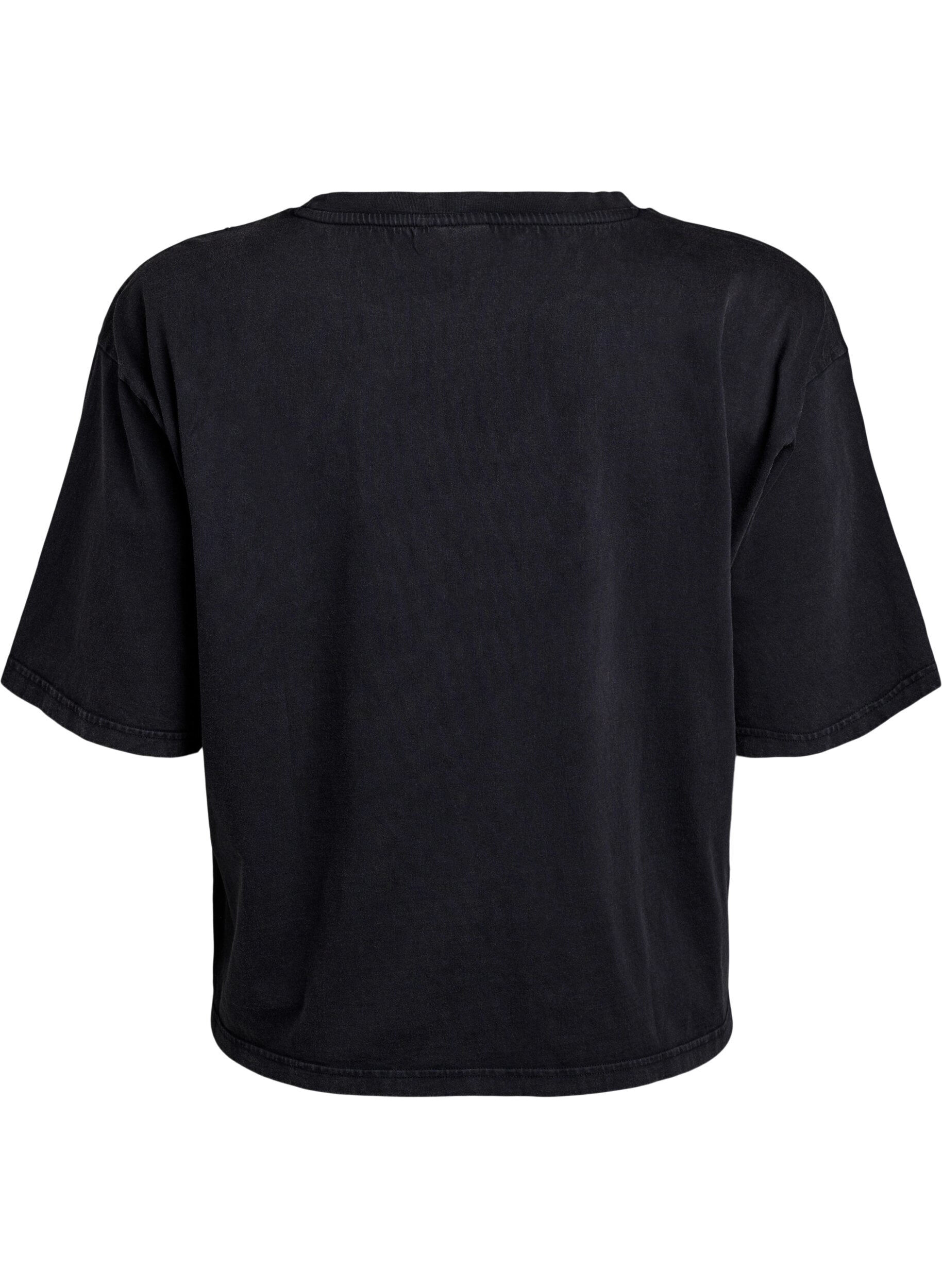 Zizzi T-shirt Boxy avec perles et strass, Gris anthracite, Packshot image number 1