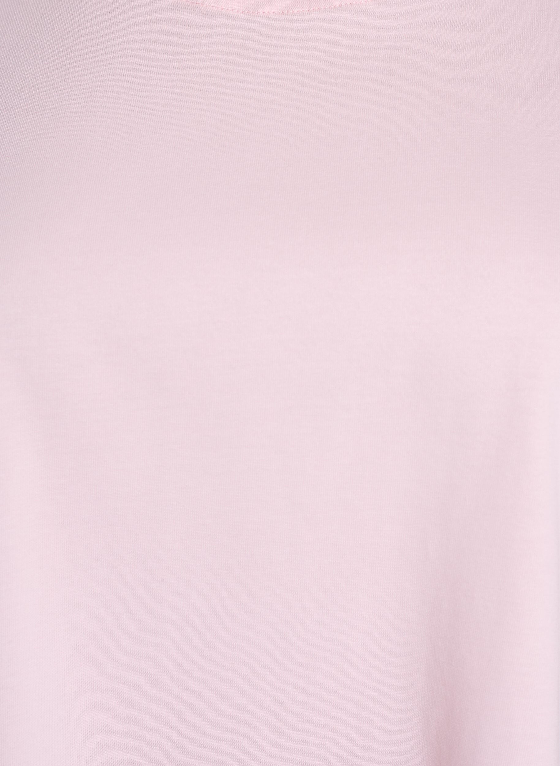 Zizzi T-shirt boxy en coton, Rose, Packshot image number 2