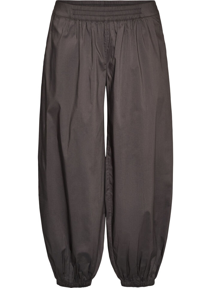 Pantalon ballon avec poches et ceinture &eacute;lastique, Gris anthracite, Packshot image number 0