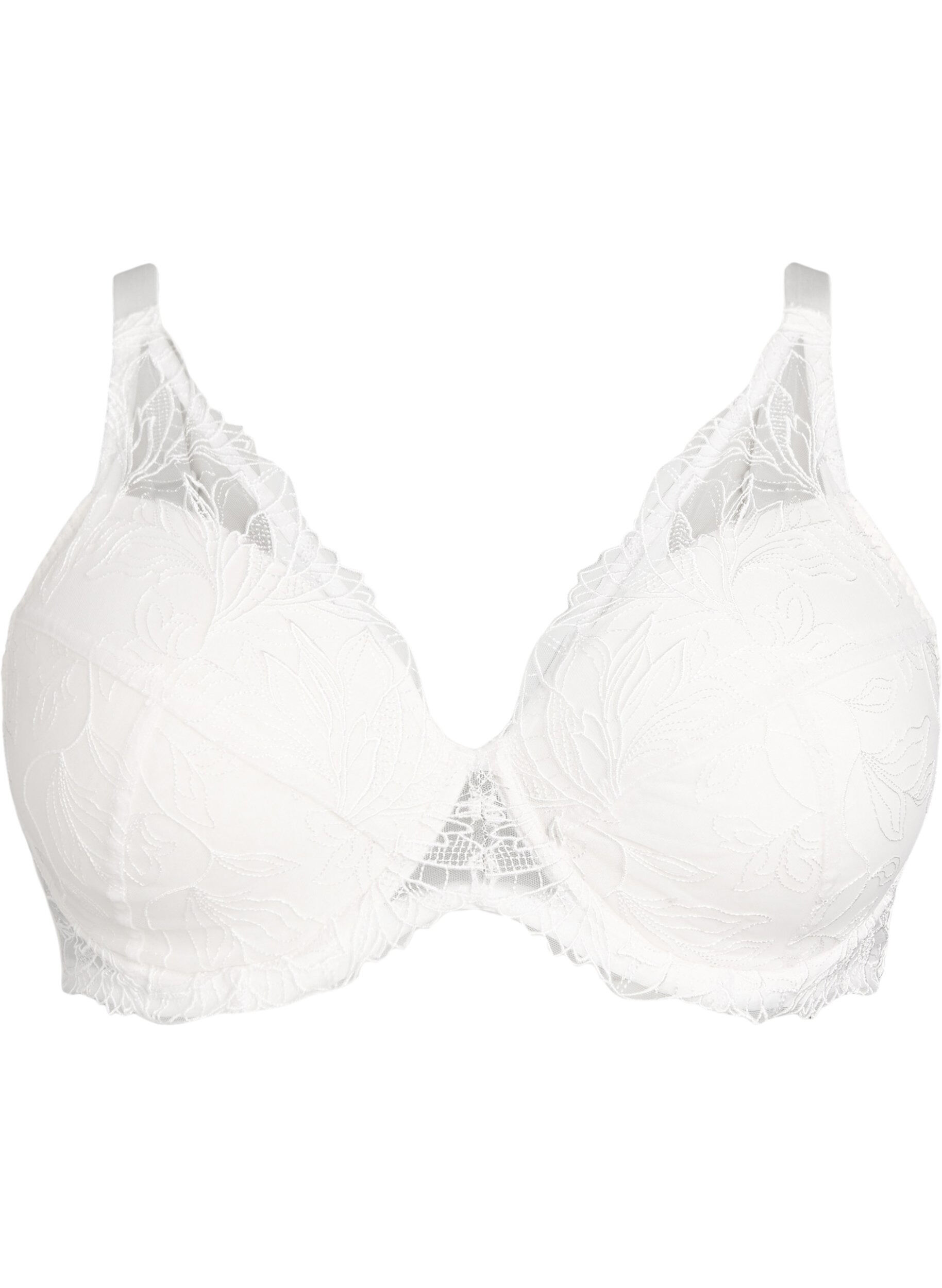 Soutien-gorge en dentelle rembourr&eacute; avec armature