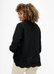 Chemise en viscose avec broderie anglaise, Black, Model image number 1