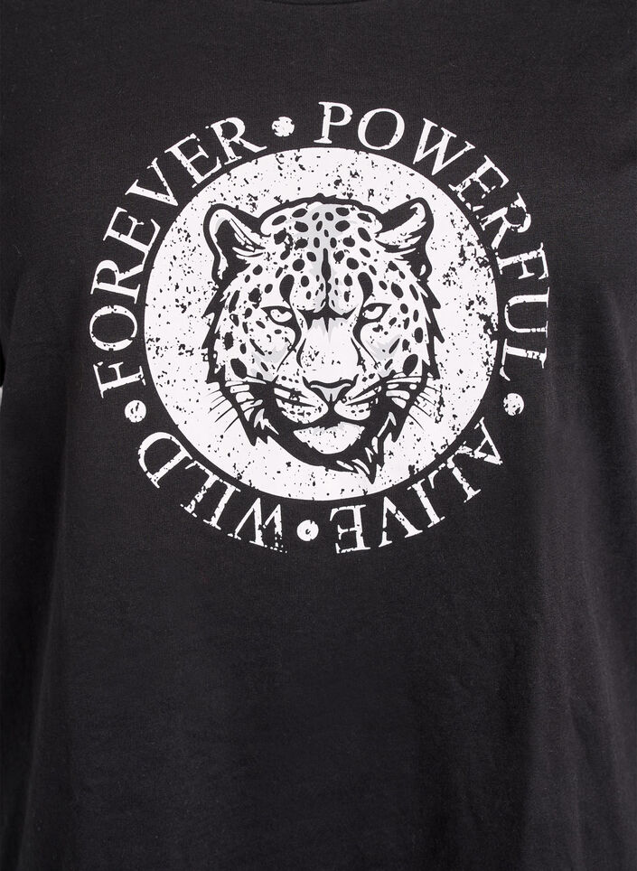 FLASH - T-shirt imprim&eacute;, Noir, Packshot image number 2