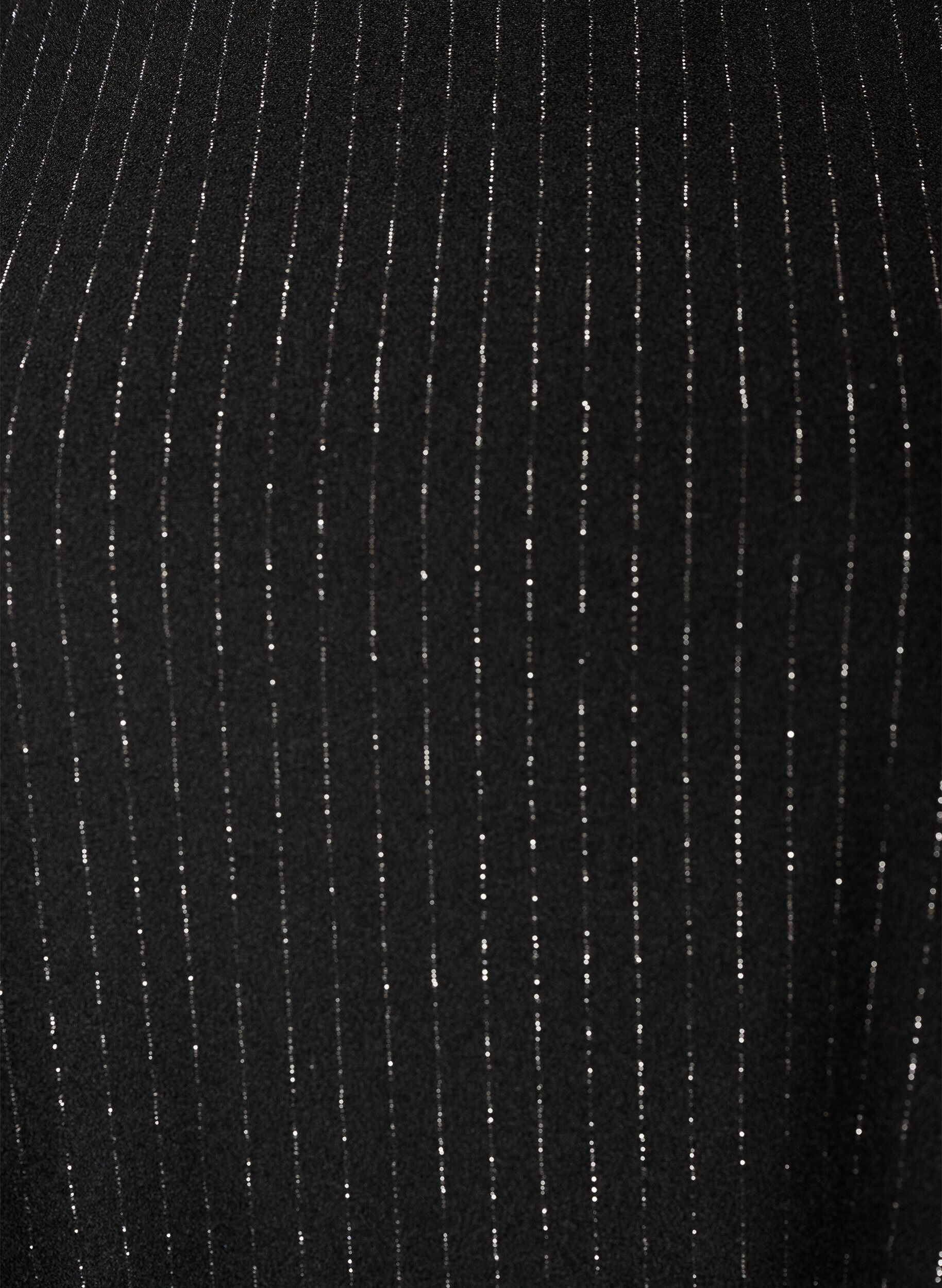 ZizziBlouse p&eacute;plum avec rayures paillet&eacute;es, Noir, Packshot image number 2