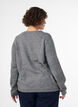 Cardigan avec boutons et devant arrondi, Gris, Model image number 2