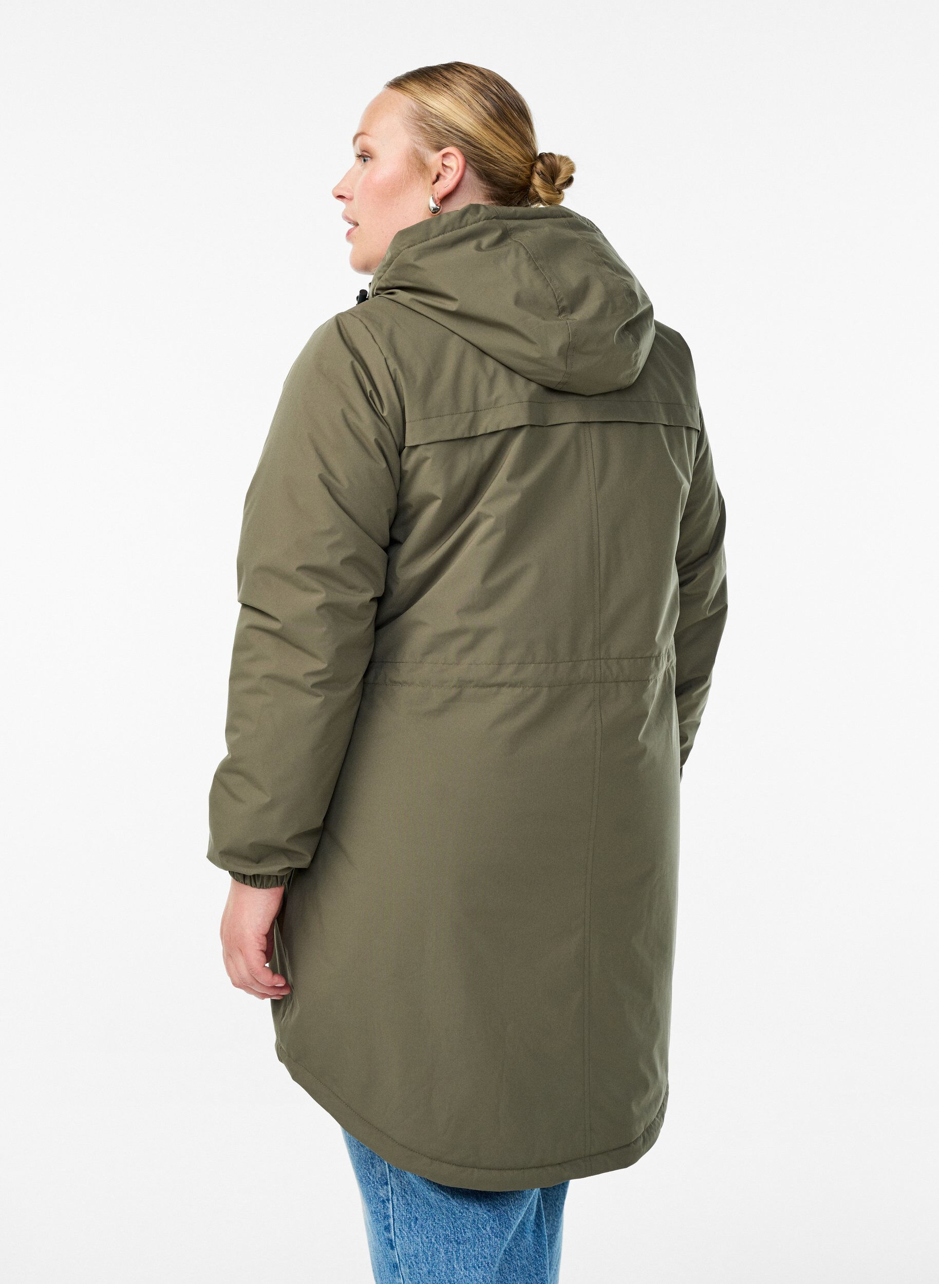 ZizziParka matelass&eacute;e l&eacute;g&egrave;re &agrave; capuche, Vert fonc&eacute;, Model image number 2