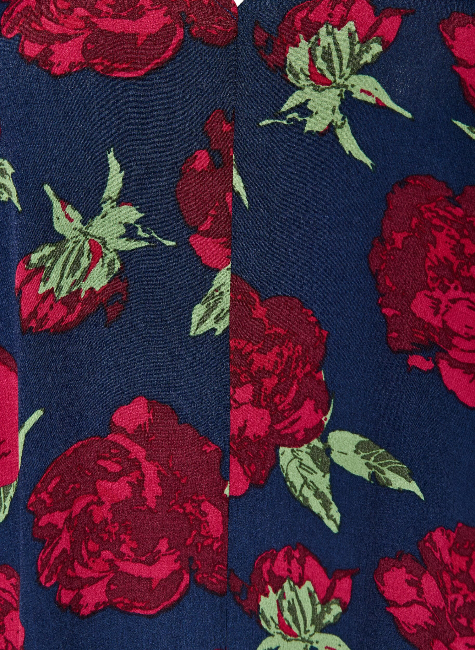 ZizziRobe fleurie en viscose avec volants, Bleu, Packshot image number 2
