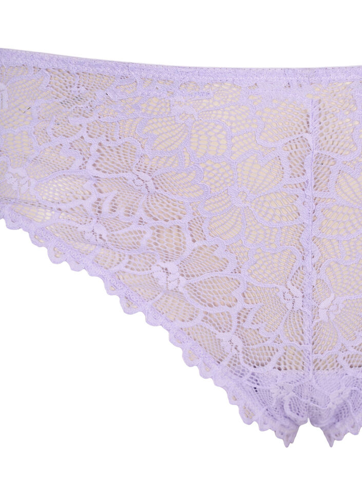 String en dentelle florale avec taille r&eacute;guli&egrave;re, Mauve, Packshot image number 2