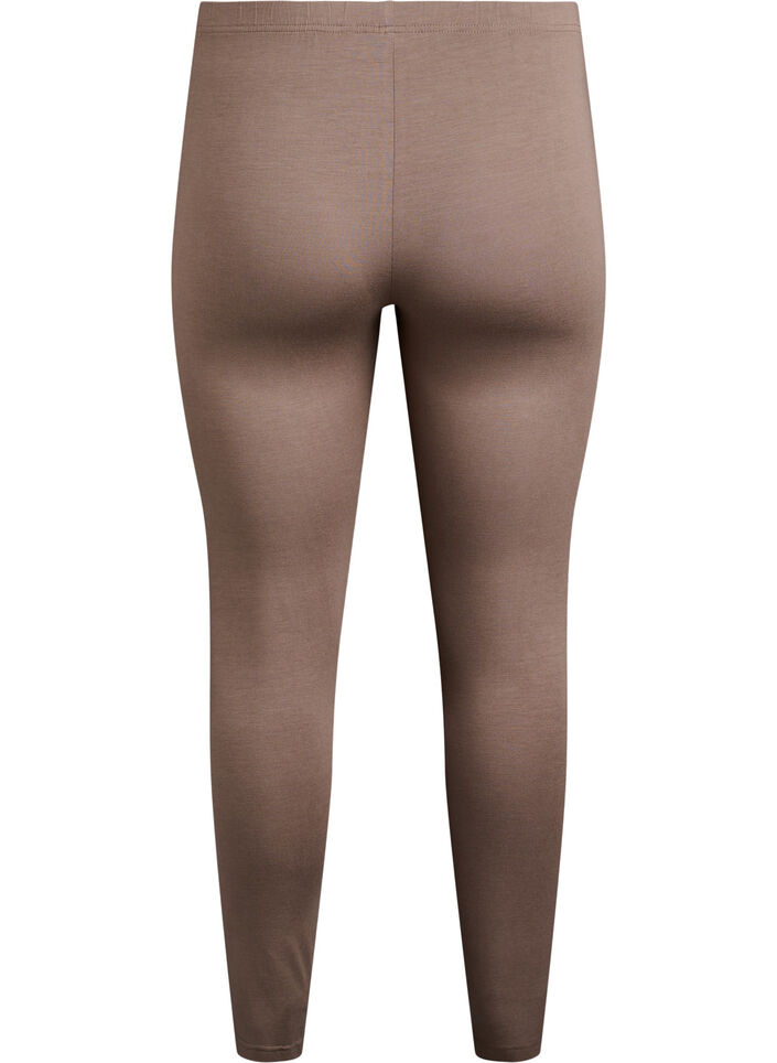 Leggings basiques en viscose, Marron, Packshot image number 1