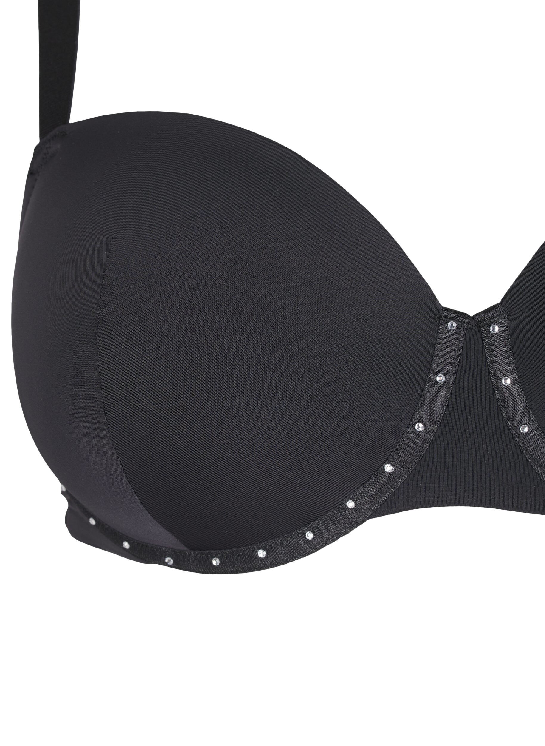 Zizzi Soutien-Gorge moul&eacute; avec strass, Noir, Packshot image number 3