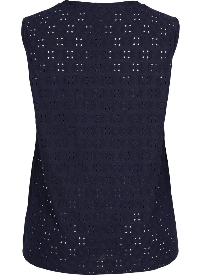 Haut avec broderie anglaise, Night Sky, Packshot image number 1