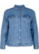 FLASH - Veste en jean en mélange de coton extensible, Bleu, Packshot image number 0