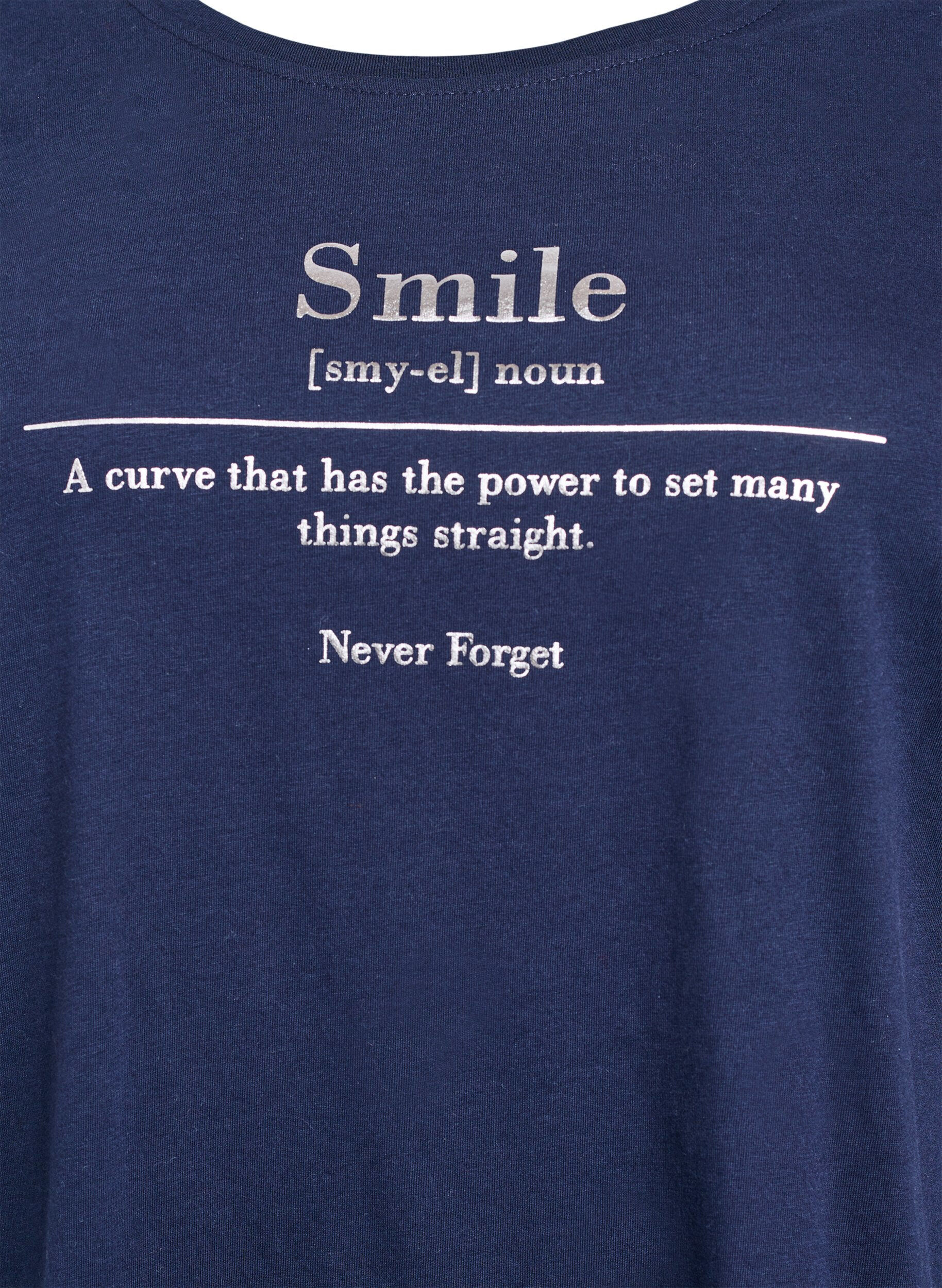 Zizzi FLASH - T-shirt avec motif, Bleu, Packshot image number 2