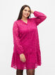 Robe en dentelle avec boutons et forme en A, Festival Fuchsia, Model image number 0