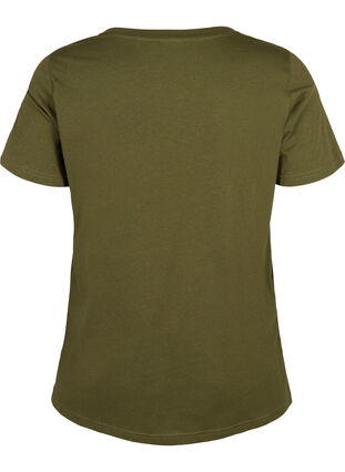 T-shirt en coton avec impression sur le devant, Ivy Green MADE WITH, Packshot image number 1