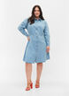 Robe Denim avec boutons et manches longues, Light blue denim, Model image number 2