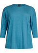 Blouse en jersey avec manches 3/4, Bleu, Packshot image number 0