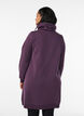 Robe sweat-shirt courte &agrave; col montant et poches, Violet, Model image number 2