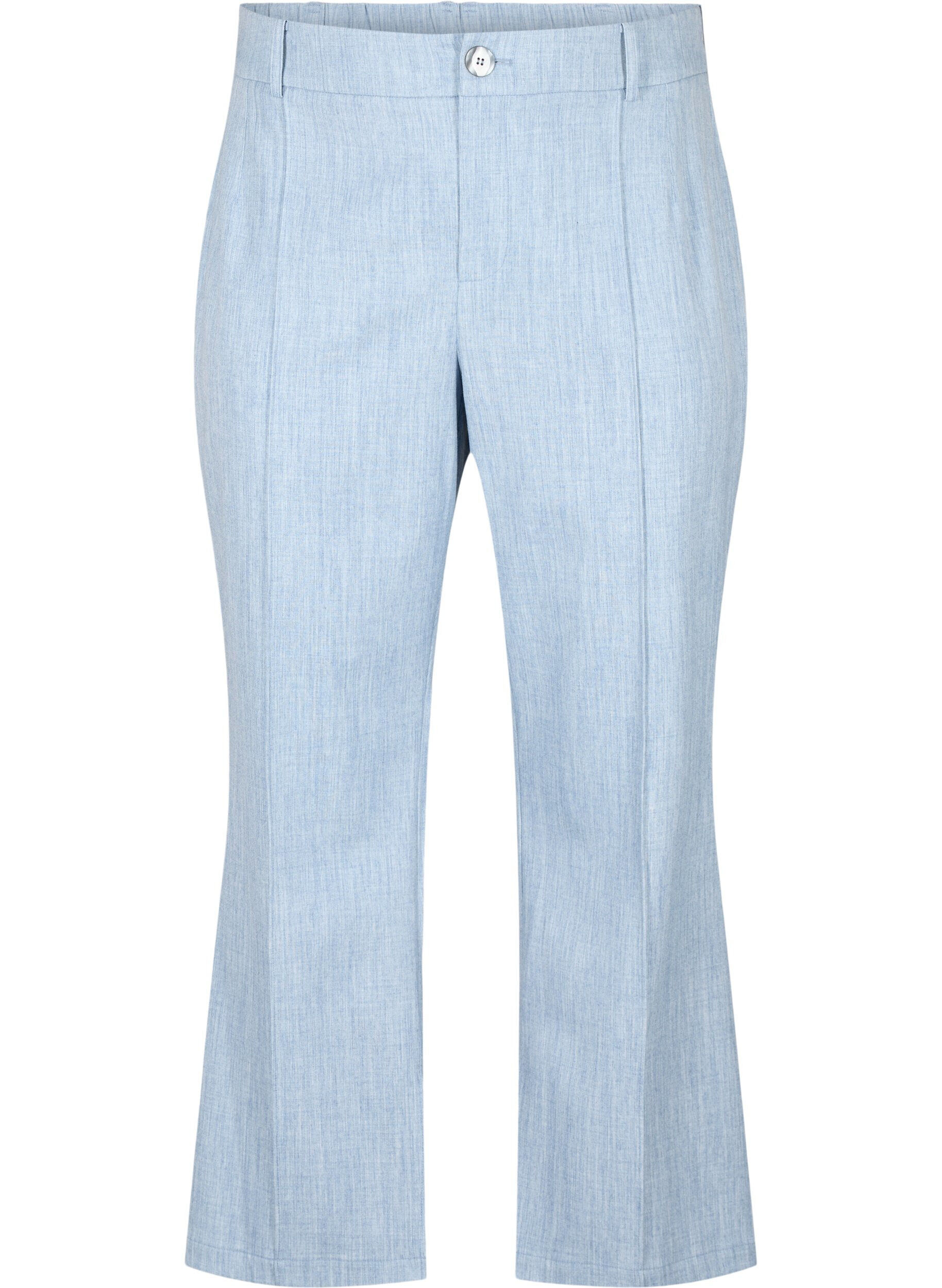 Zizzi Pantalon mouchet&eacute; avec &eacute;lastique et fermeture &agrave; boutons, Infinity , Packshot image number 0